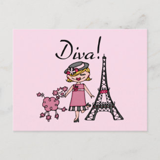 Cartão Postal Loura Hair Diva