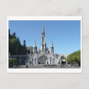 Cartão Postal Lourdes - basilica - basilique - França