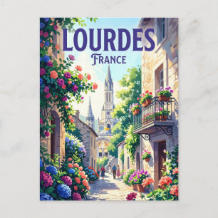 Cartão Postal Lourdes França