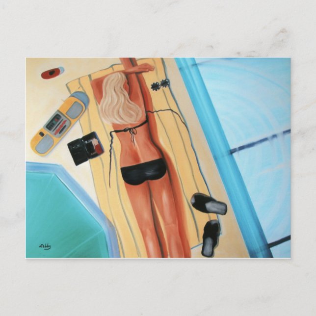 Cartão Postal Louro no preto (Frente)