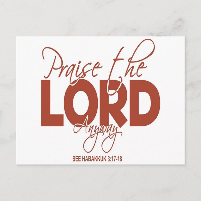 Cartão Postal Louvado seja como for (Frente)