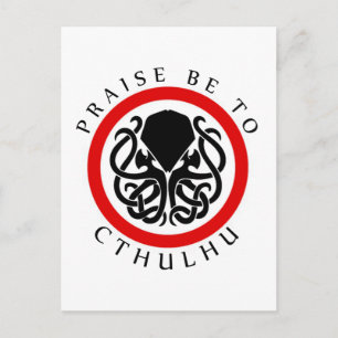 Cartão Postal Louvado Seja Por Cthulhu