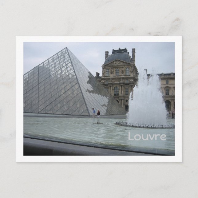 Cartão Postal Louvre (Frente)