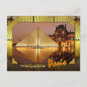 Cartão Postal Louvre, Paris, França
