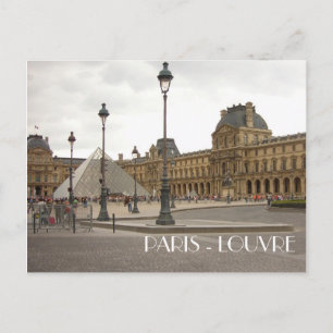 Cartão Postal Louvre. Paris, França