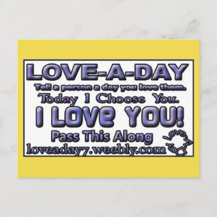 Cartão Postal Love-a-Day Post Cards