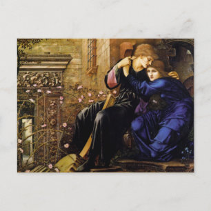 Cartão Postal Love among the ruins Pre-Raphaelite Art