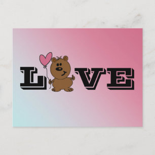 Cartão Postal Love Bear