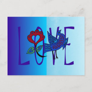 Cartão Postal Love Bird