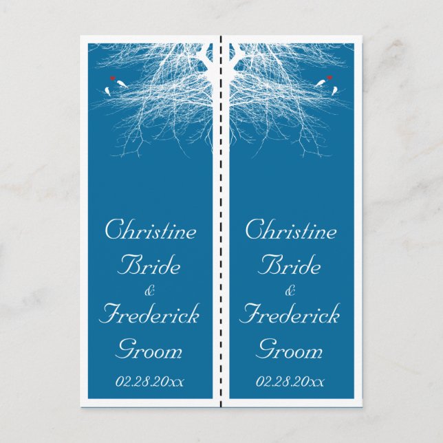 Cartão Postal Love Birds 2, souvenir marcador de página postal 2 (Frente)