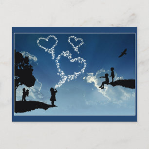 Cartão Postal Love Bubbles