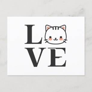 Cartão Postal Love Cats