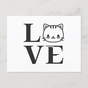 Cartão Postal Love Cats
