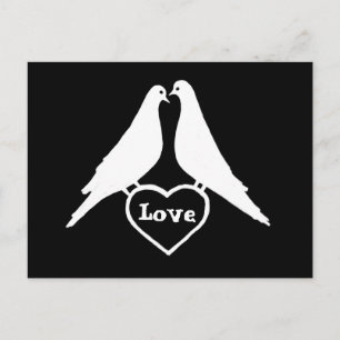 Cartão Postal Love Doves