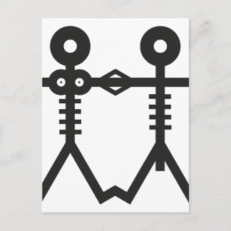 Cartão Postal Love Eternal Skeletons Icon 2007 Art