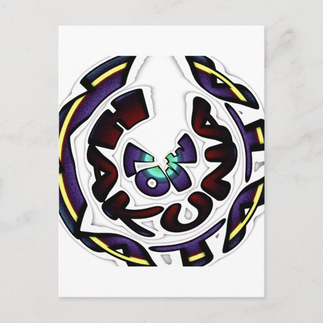 Cartão Postal Love Hakuna Matata Art Impressão (Frente)