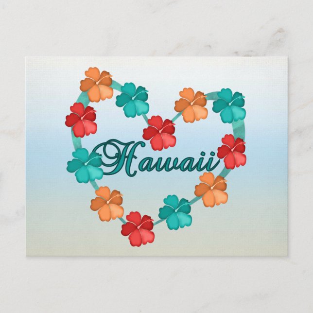 Cartão Postal Love Hawaii (Frente)
