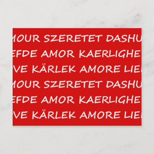 Cartão Postal Love International