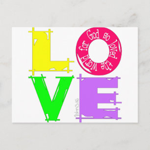 Cartão Postal Love john316