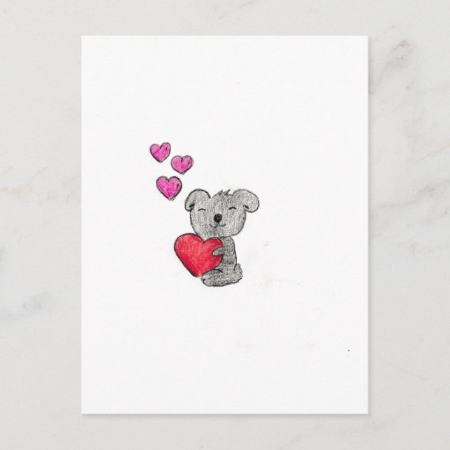 Cartão Postal Love Koala Bear (Frente)