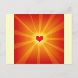 Cartão Postal Love Light Shine Line