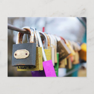 Cartão Postal Love Lock Bridge