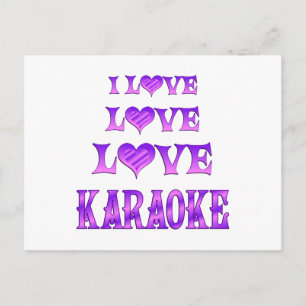 Cartão Postal Love Love Karaoke