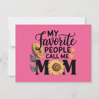 Cartão Postal Love  Mom