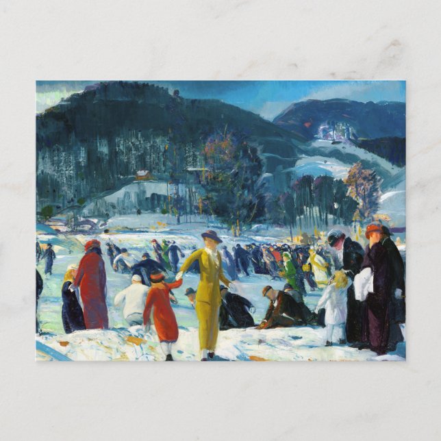 Cartão Postal Love of Winter (1914) George Bellows (Frente)