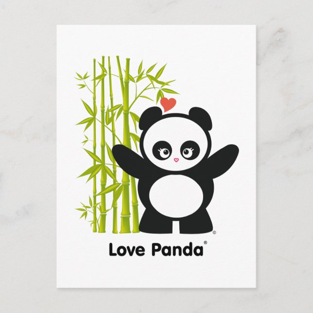 Cartão Postal Love Panda® (Frente)