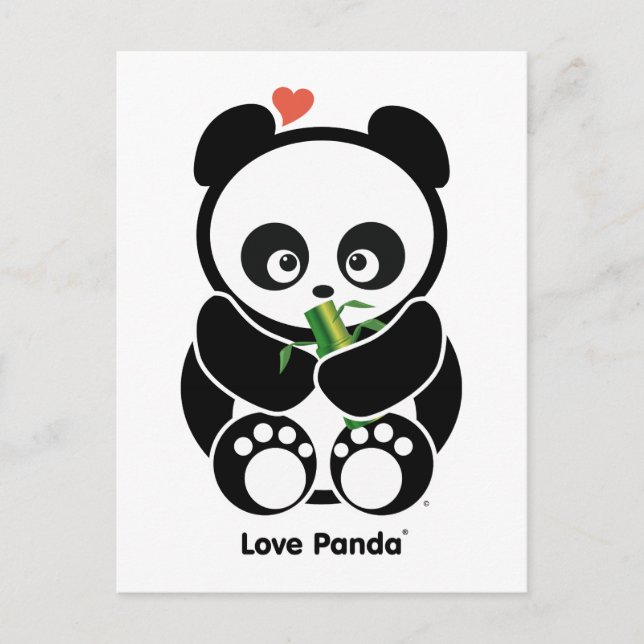 Cartão Postal Love Panda® (Frente)