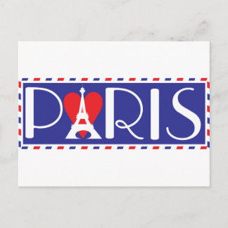 Cartão Postal Love Paris