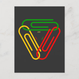 Cartão Postal Love - Peace - Unity