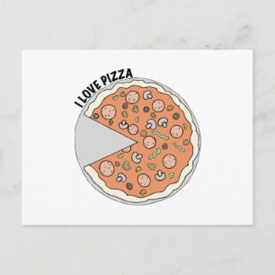 Cartão Postal Love Pizza
