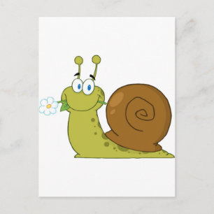 Cartão Postal Love Snail