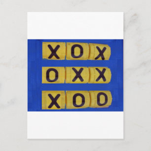 Cartão Postal Love Tic-Tac-Toe