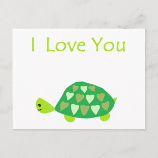 Cartão Postal Love Turtle