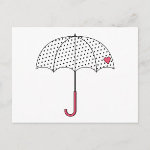 Cartão Postal Love Umbrella