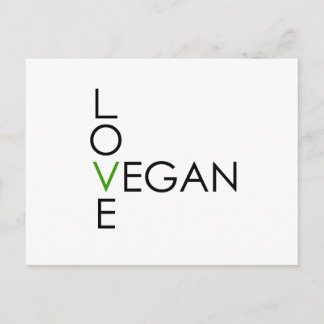 Cartão Postal Love Vegan