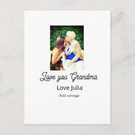Cartão Postal Love you Grandma photo name love message grandkids