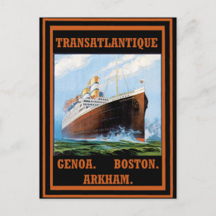 Cartão Postal Lovecraft Cruise Lines: Arkham