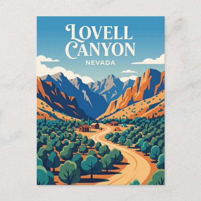 Cartão Postal Lovell Canyon EUA (Frente)