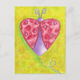 Cartão Postal Lovely Ladybug
