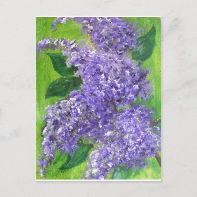 Cartão Postal Lovely Lilacs (Frente)