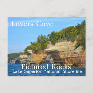 Cartão Postal Lover Cove Picture Rocks