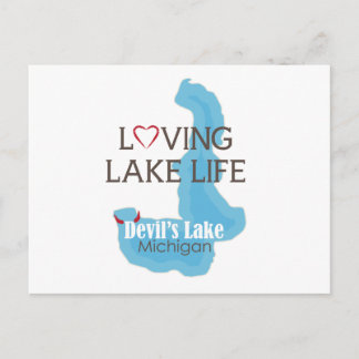 Cartão Postal Loving Lake Life, Lago do Diabo, Michigan