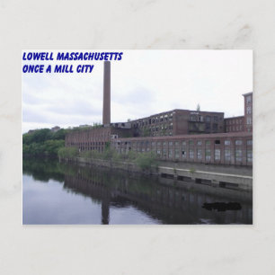 Cartão Postal Lowell Massachusetts Mills