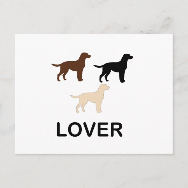 Cartão Postal LR amante todas as cores silhueta (Frente)