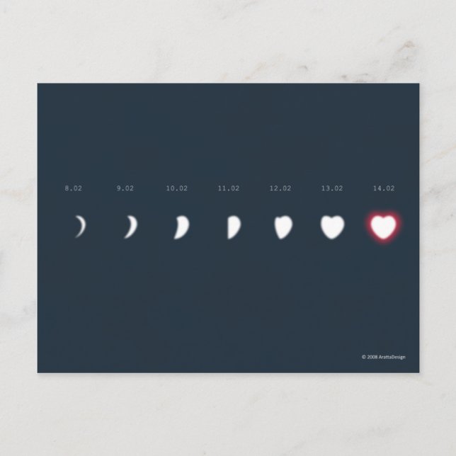 Cartão Postal Lua... (Frente)