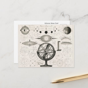 Cartão Postal Lua Alquimista Celestial